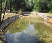 reparacion de daños en las margenes del Rio Louro